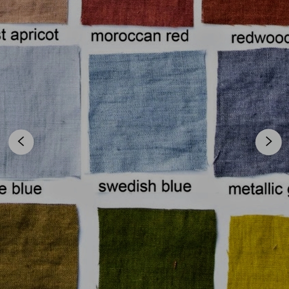 Not Perfect Linen Smock Dress Swedish Blue XS - Picture 3 of 7